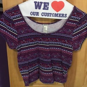 Forever 21 Tribal Print Crop Top